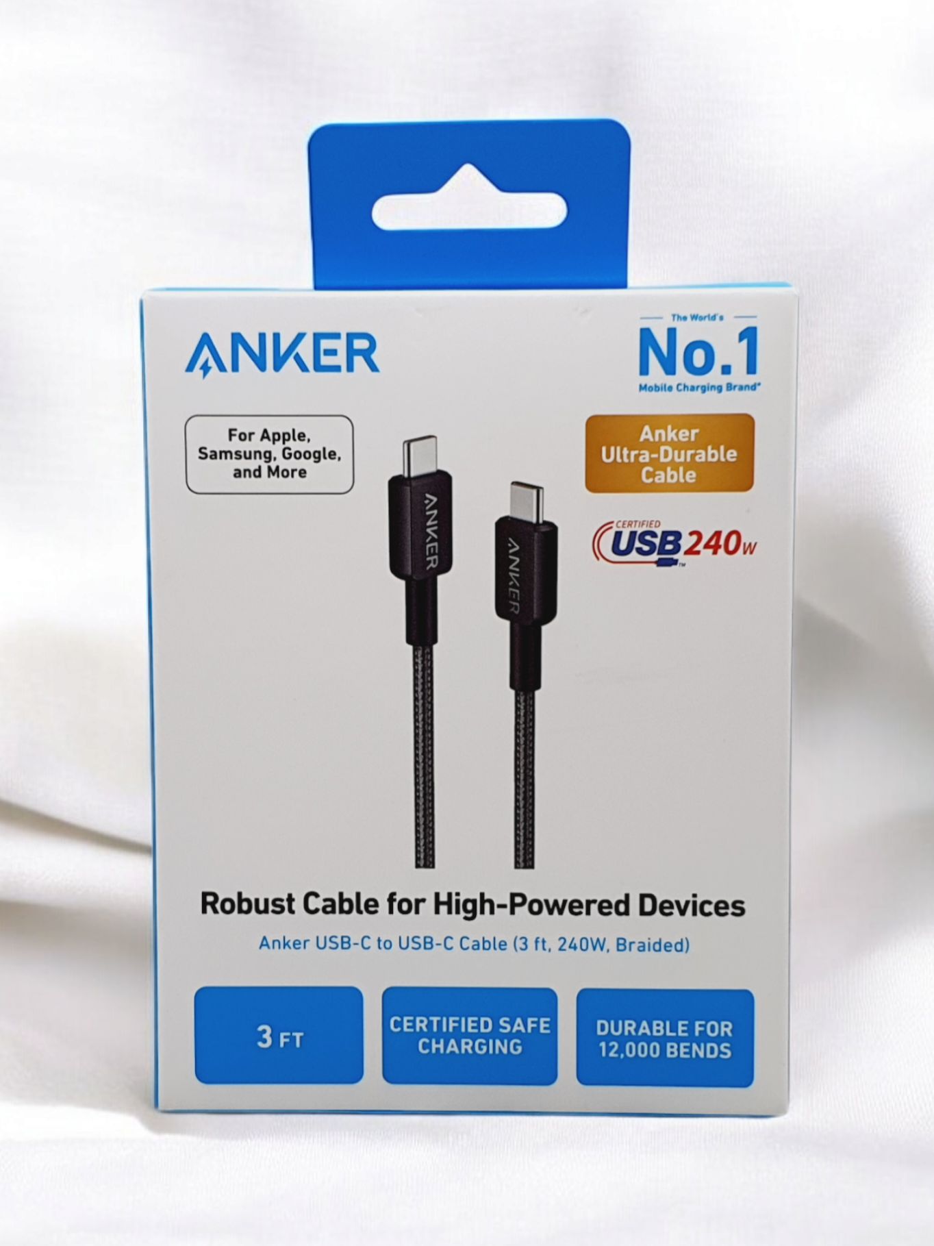 Anker A81D5H11 3ft 240W USB-C Kabel