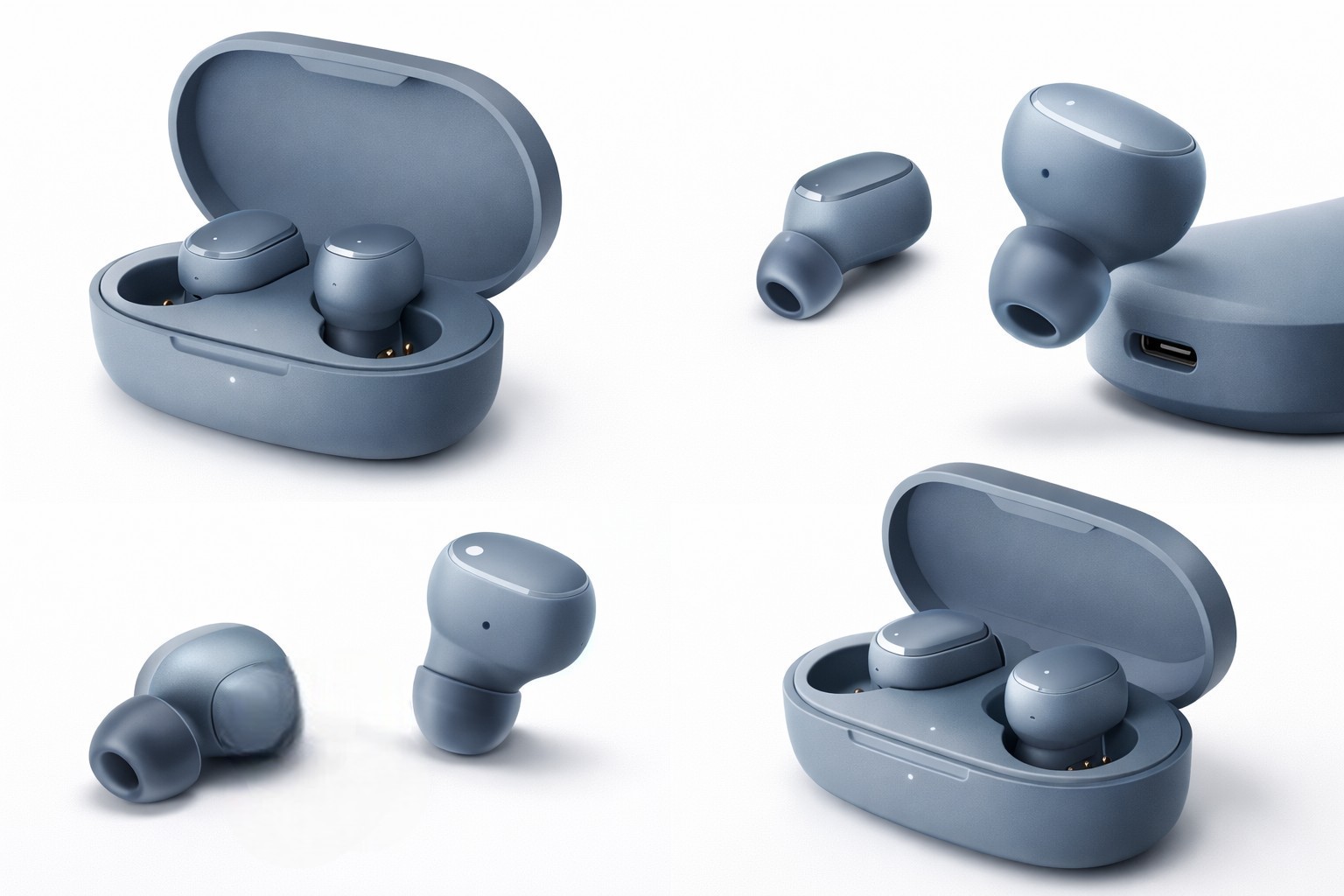 Redmi Buds Essential Blue – Simsiz Bluetooth Qulaqlıq, Yüksək Səs və Uzun Batareya
