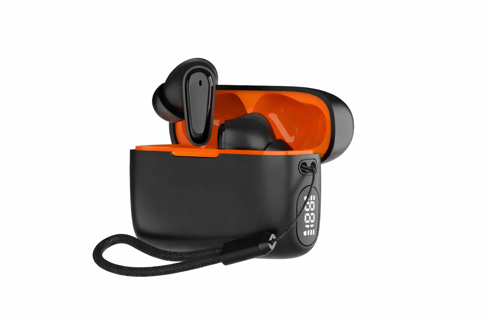 Orchid OB350 Black – Simsiz Bluetooth Qulaqlıq, LED Ekran, Güclü Batareya