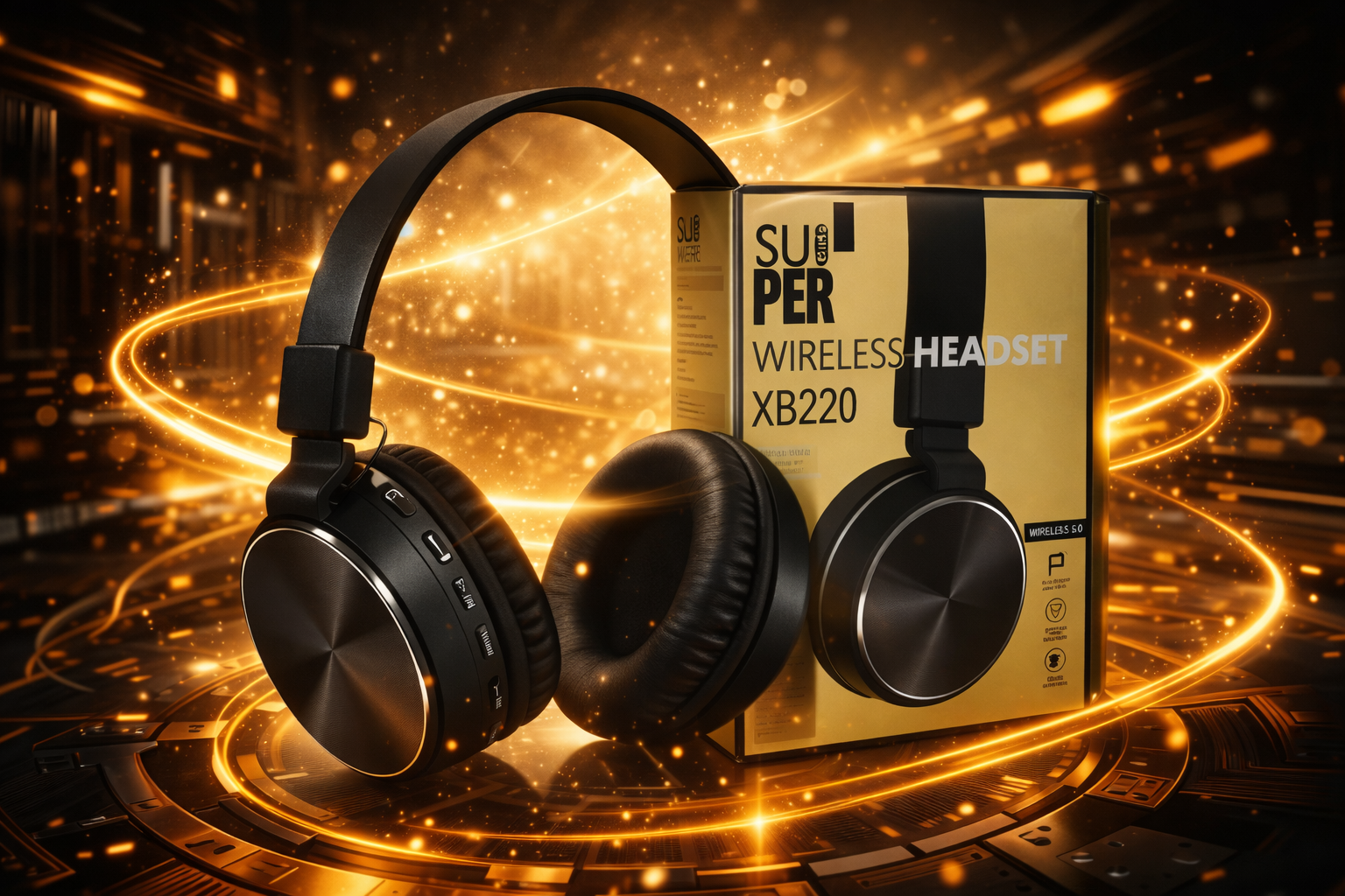 XB220 Black – Simsiz Bluetooth Qulaqlıq, Over-Ear, Super Bass