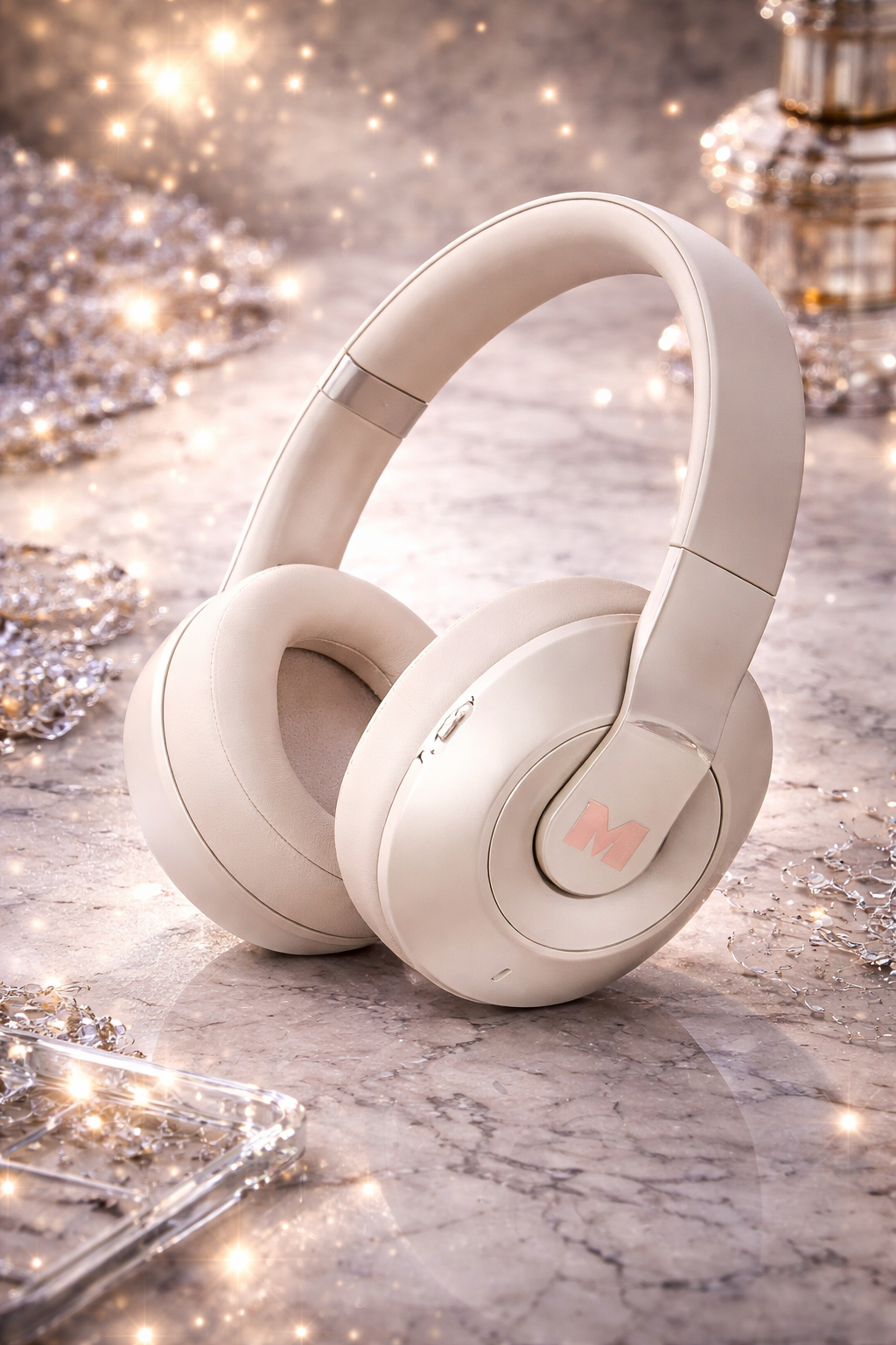 Monster XKH01 Beige – Simsiz Bluetooth Qulaqlıq, Over-Ear, Güclü Səs