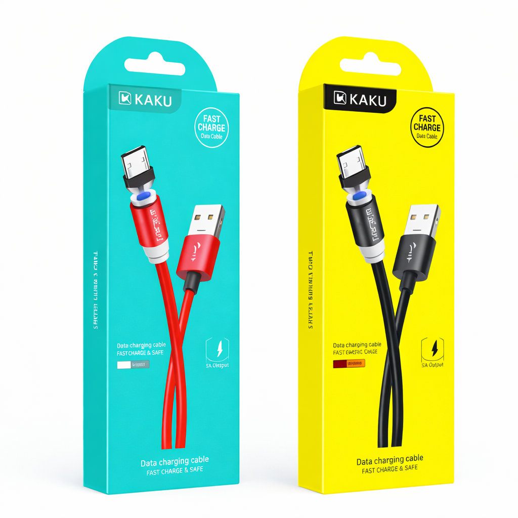 Kaku KSC-306 Magnetic Şarj Kabeli – Fast Charge, Red