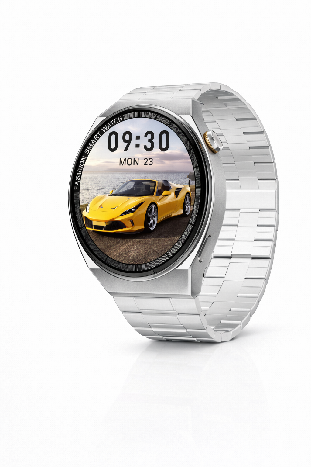P9 Max Silver Smart Saat – Premium Dizayn