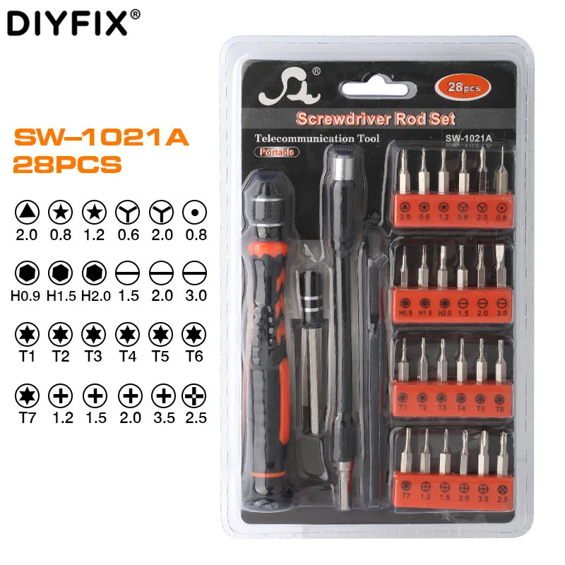 SW-1021A 28-in-1 Precision Screwdriver Set – Peşəkar Təmir Dəsti