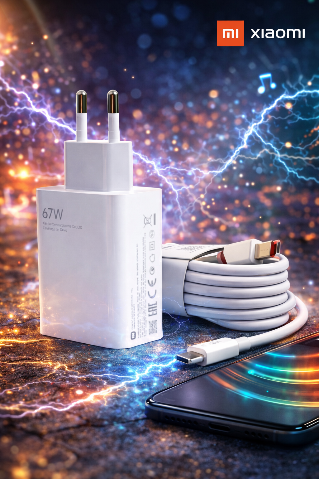 Xiaomi 67W Original Adapter + Type-C Kabel – Ultra Sürətli Şarj Seti