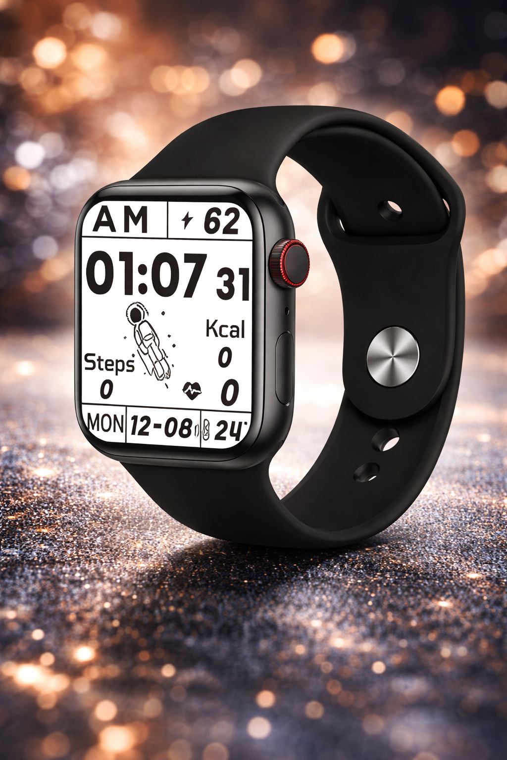 KT-8 Max Smart Saat – Black