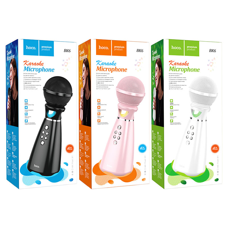 Hoco BK6 Hi-Song Simsiz Karaoke Mikrofon