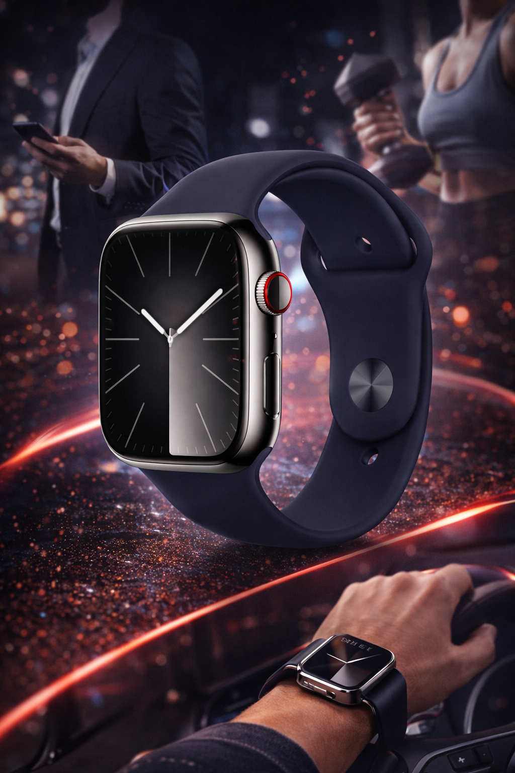 Ipmax Series 9 Black Smart Saat
