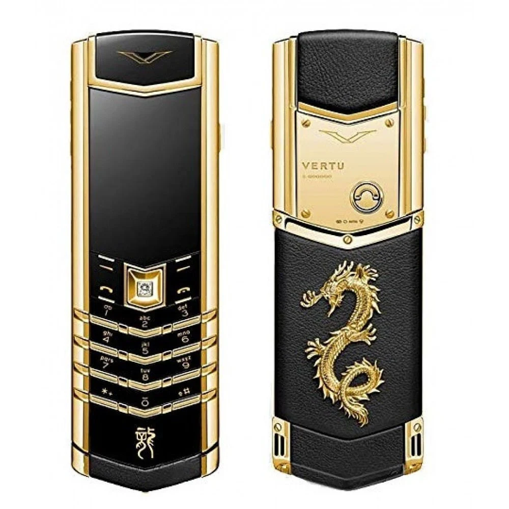 Vetu V10 Dragon Gold Black Düyməli Telefon (Dual SIM, Replika)