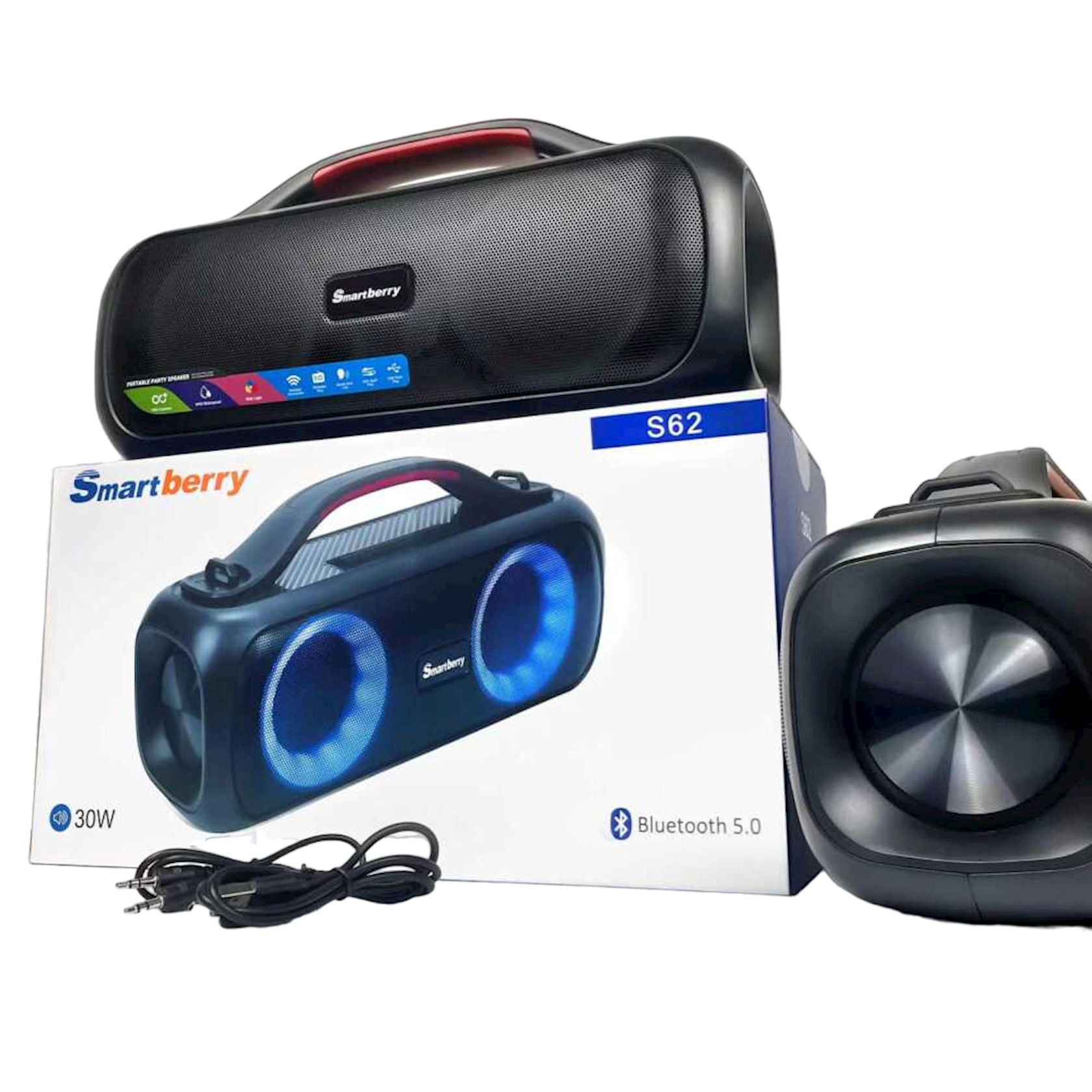 Smartberry S62 Black Portativ Dinamik (Bluetooth Speaker, 30W)