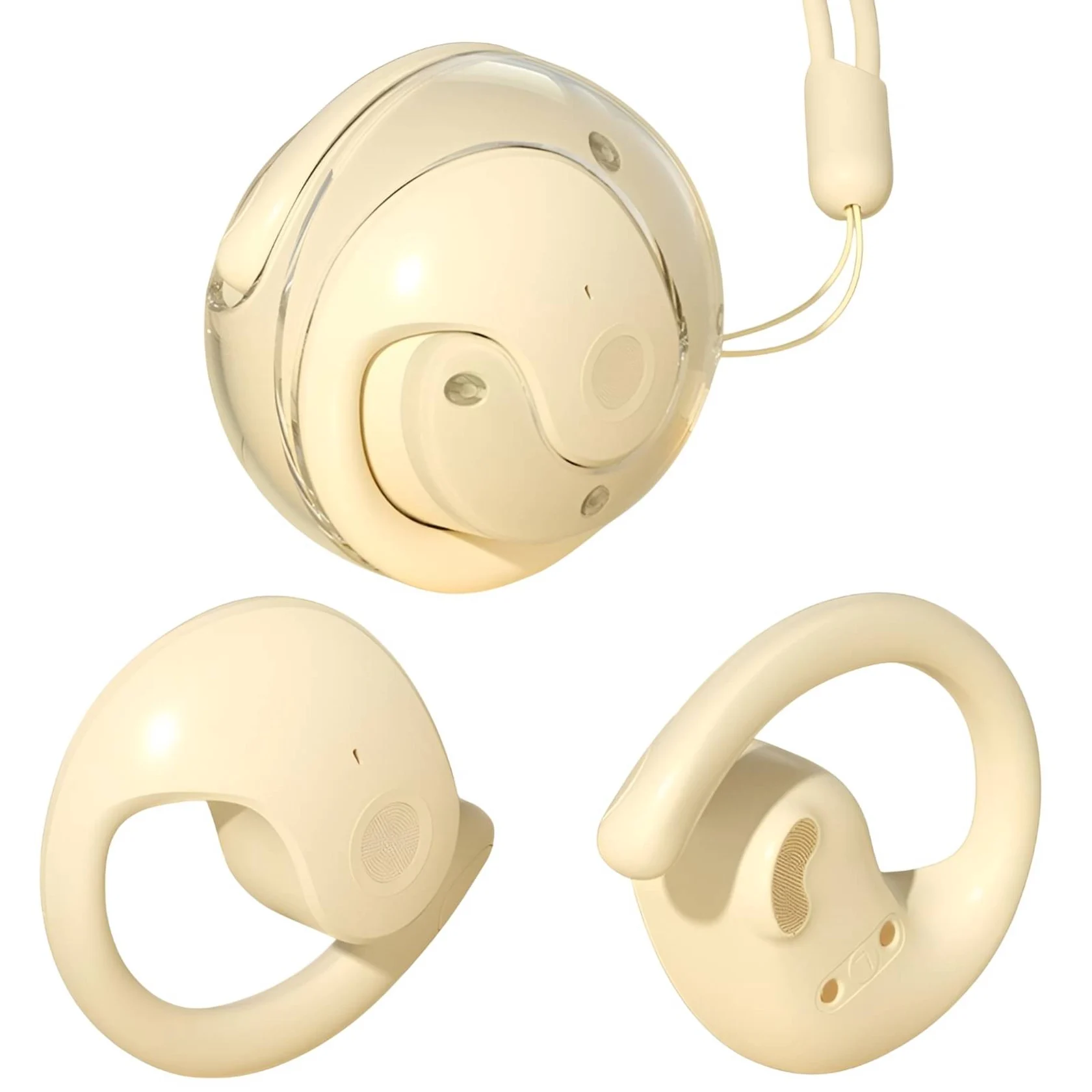 BY01 Simsiz Qulaqlıq (Bluetooth TWS Earbuds, Yellow)