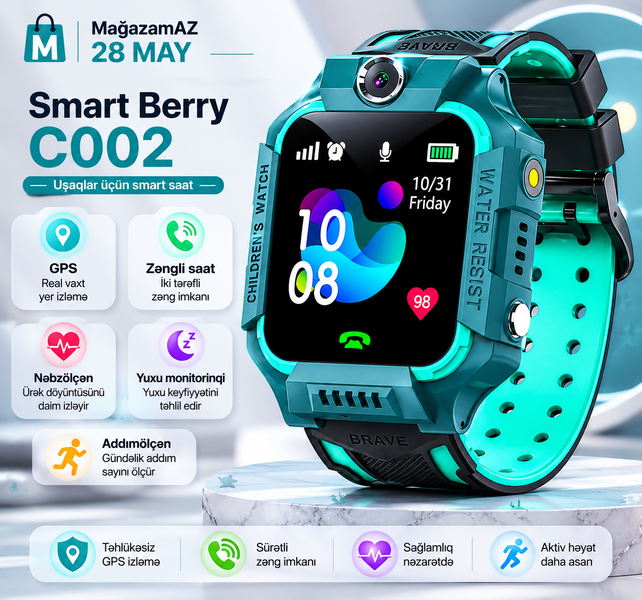Smart saat Smart Berry C002 Green