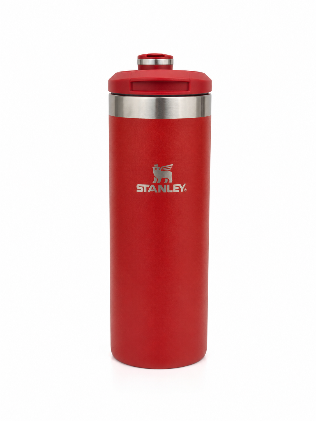 Stanley Paslanmaz Polad Termos Mug – Sızdırmaz, Vakuum İzolyasiyalı 470 ML Tünd Qırmızı rəng