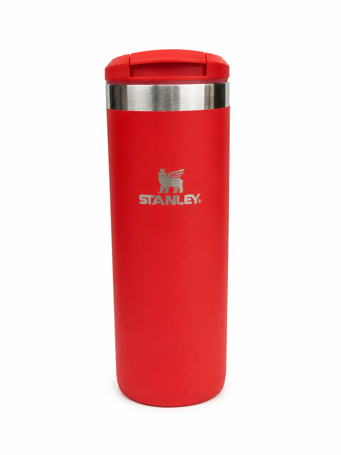 Stanley Paslanmaz Polad Termos Mug – Sızdırmaz, Vakuum İzolyasiyalı 470 ML Qırmızı
