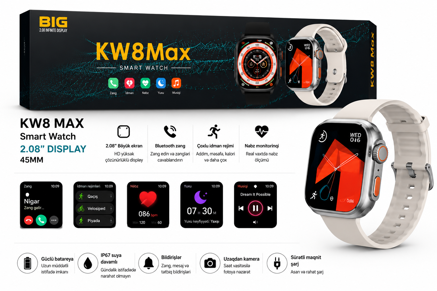 Kw8 Max silver