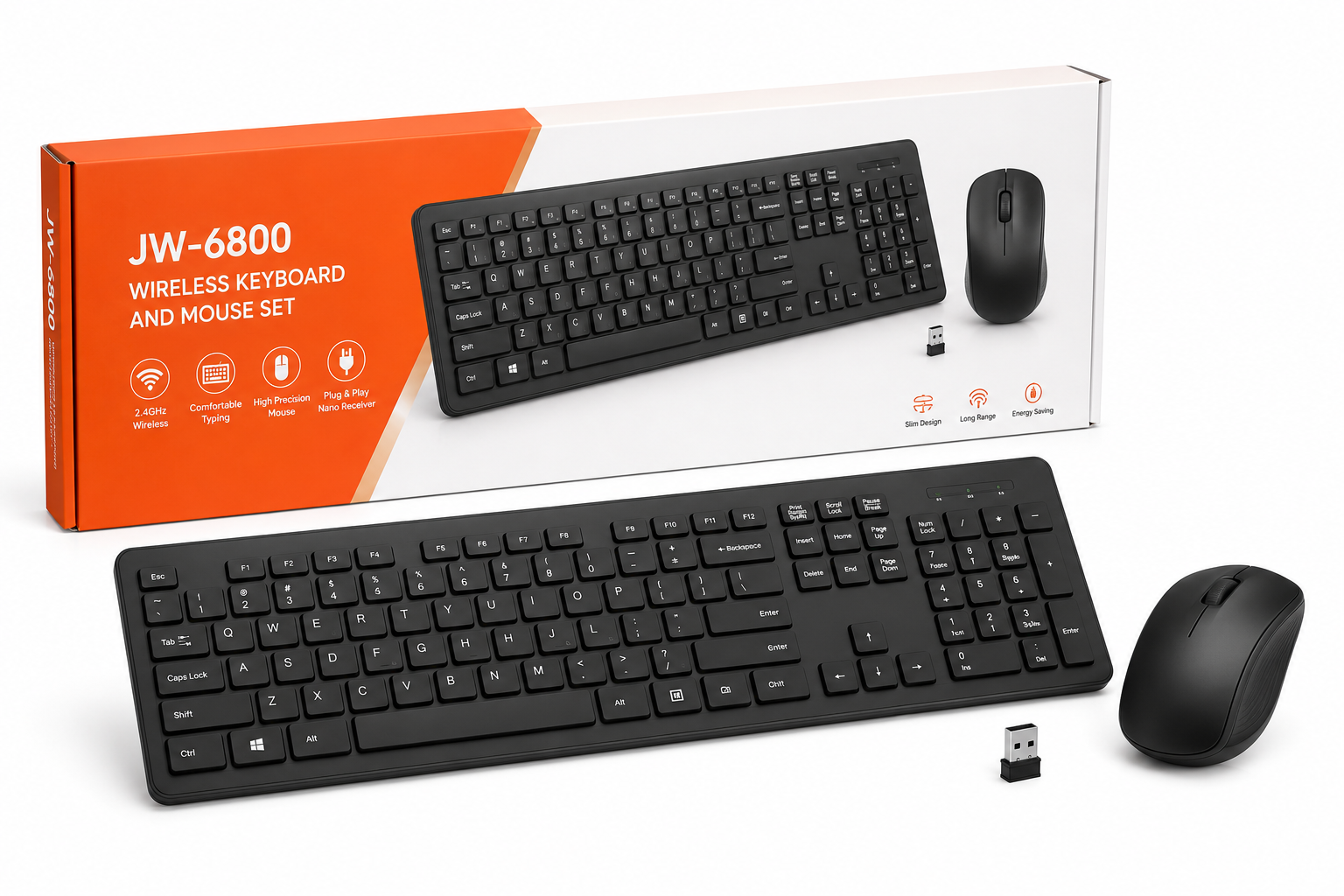 JW-6800 wireless keyboard and mouse set