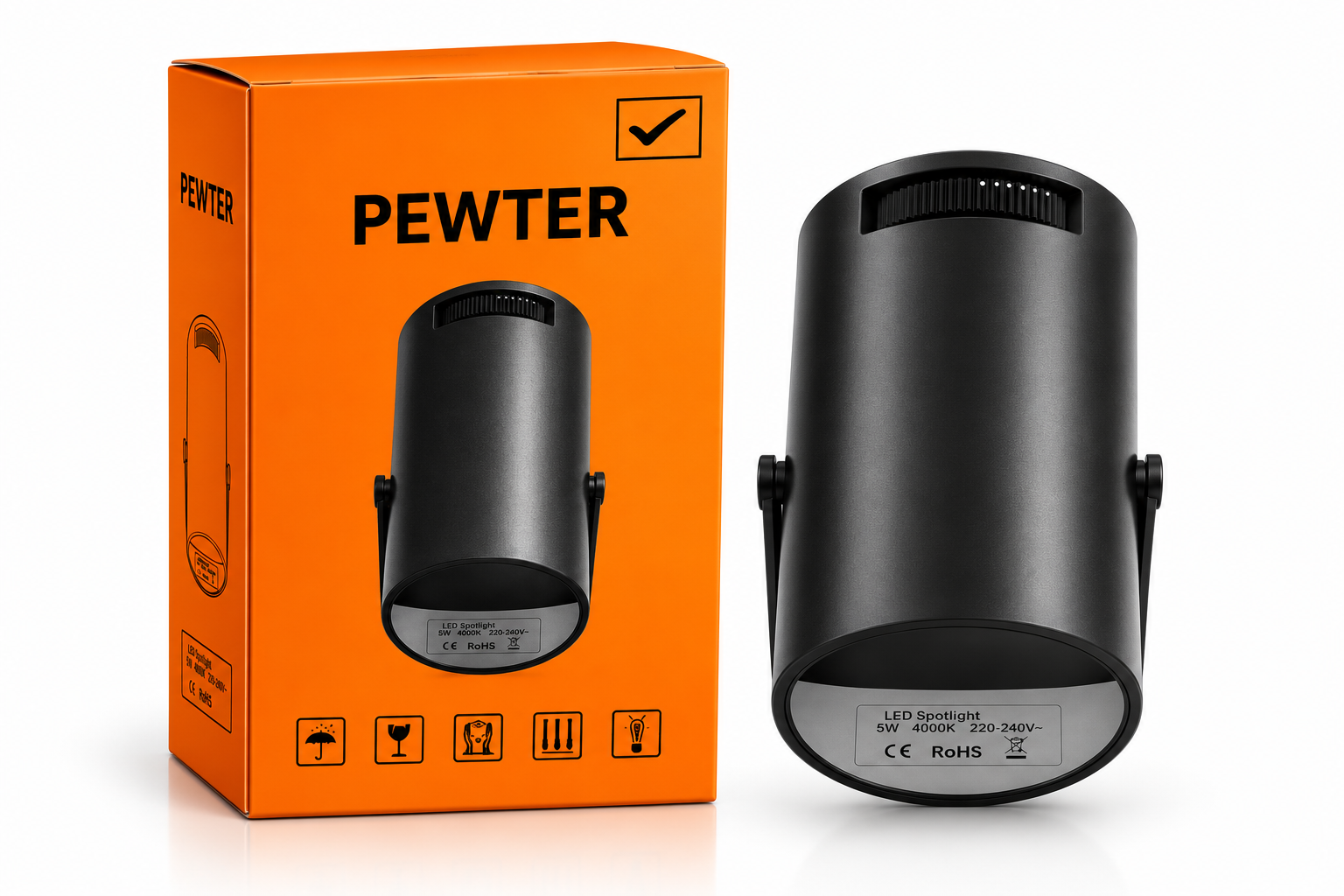 Projector Pewter Black