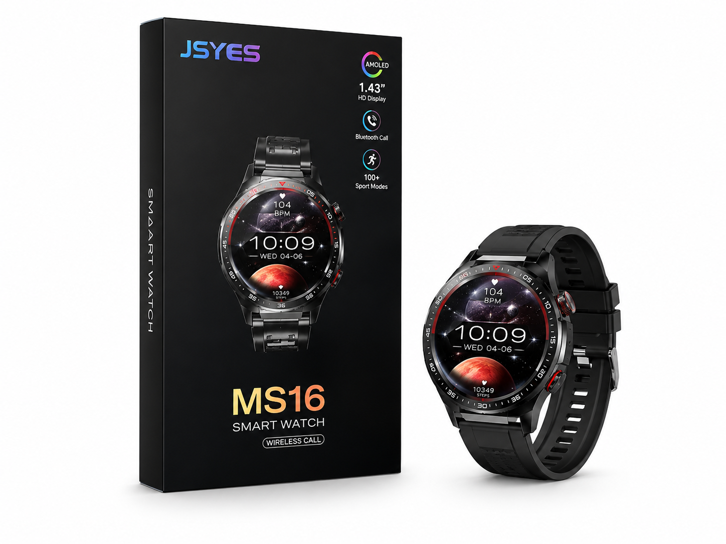 Jsyes MS16 Watch Gold Black
