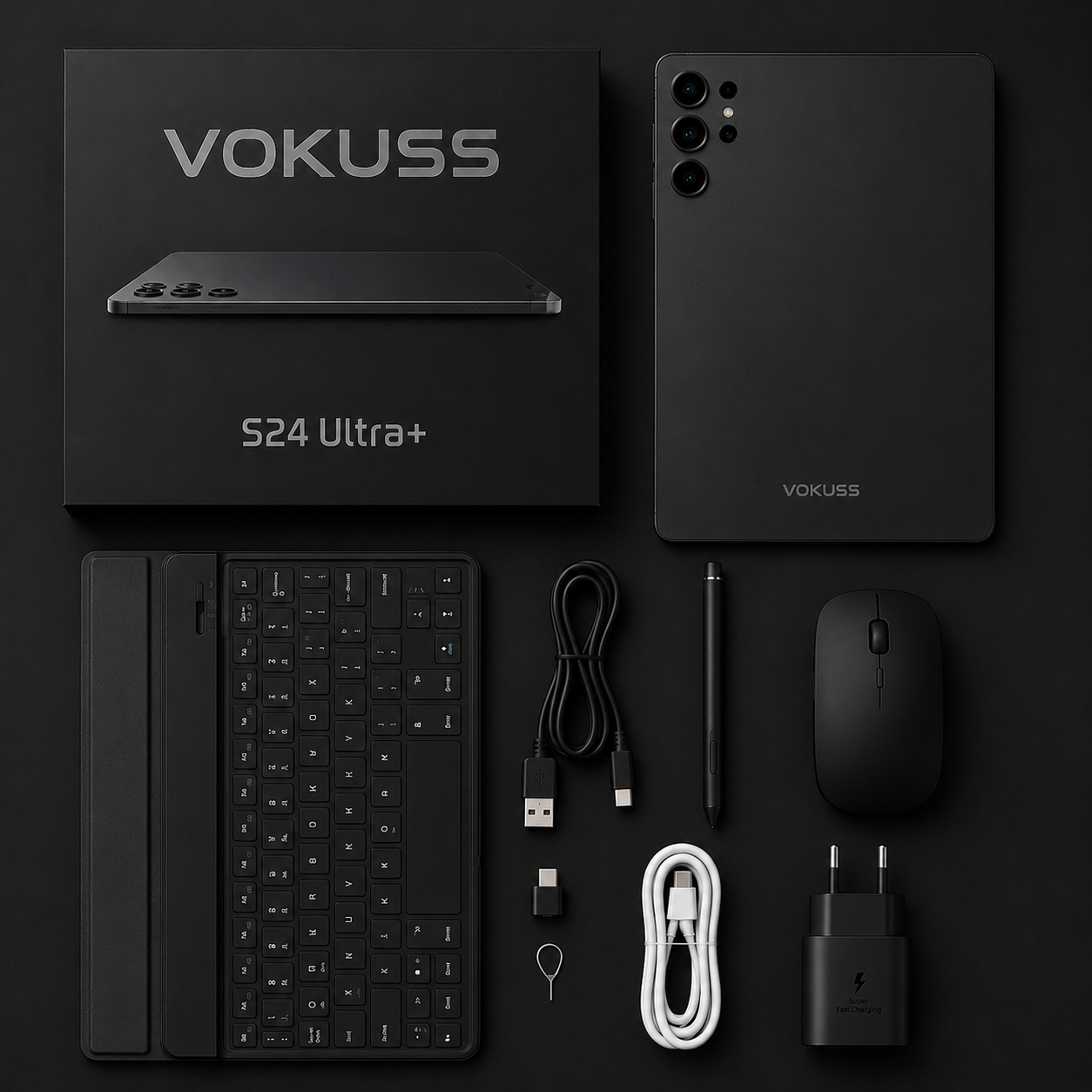 Vokuss S24 Ultra + tab black