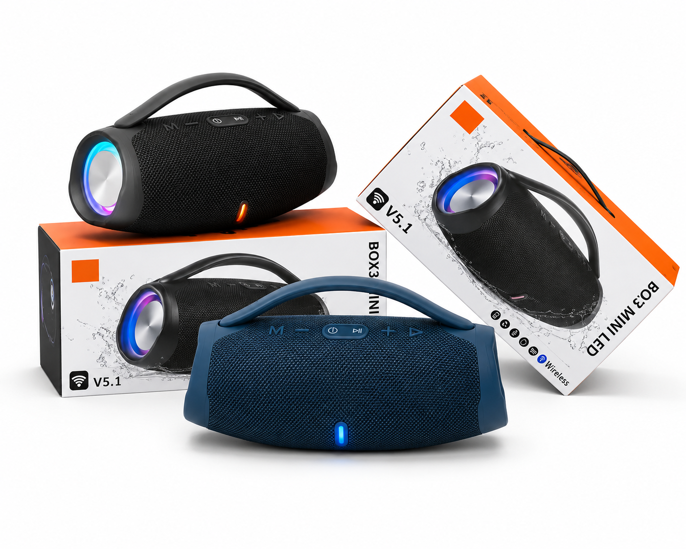 BoomBox 3 with 2 mic blue