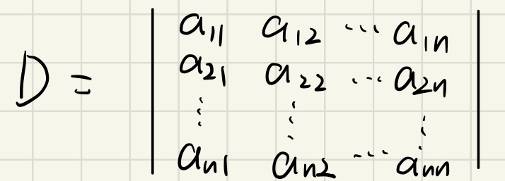 n阶行列式定义