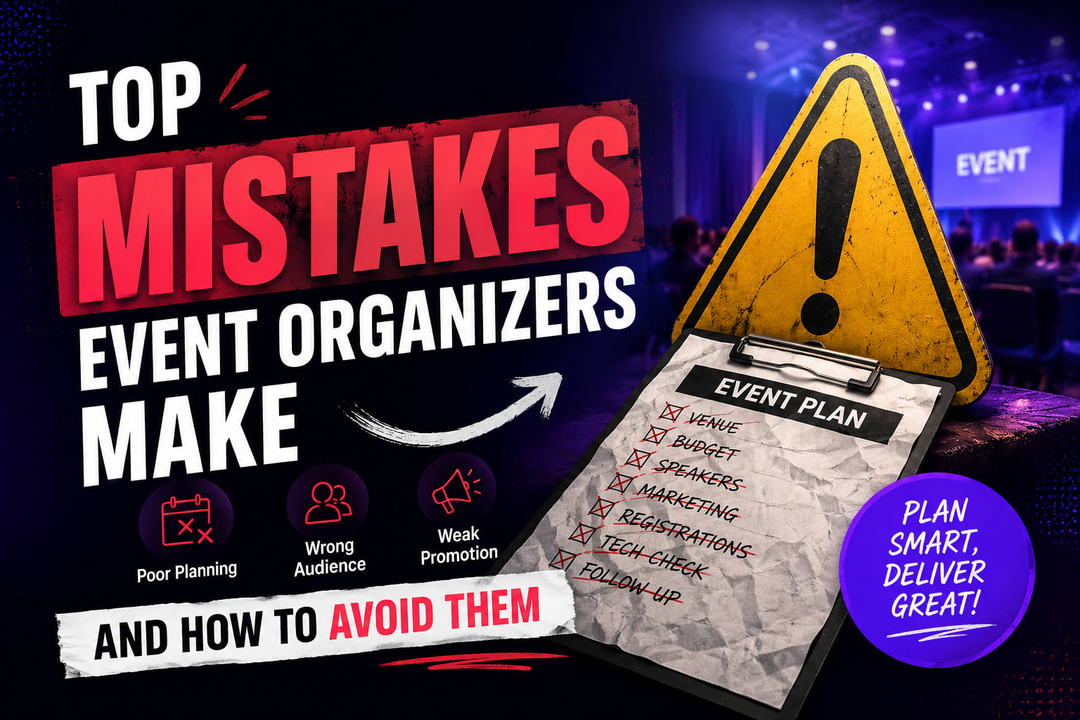 Top Mistakes Event Organizers Make and How to Avoid Them