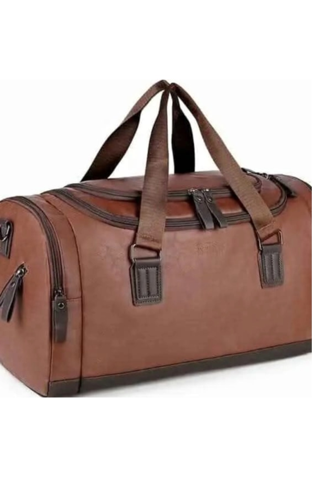 Brown Leather Duffel Bag – Travel in Style - Main View