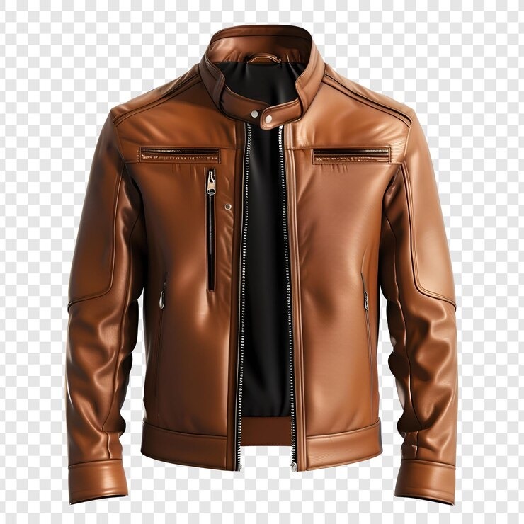 Classic Brown Leather Jacket – Sleek & Timeless - Leather Product