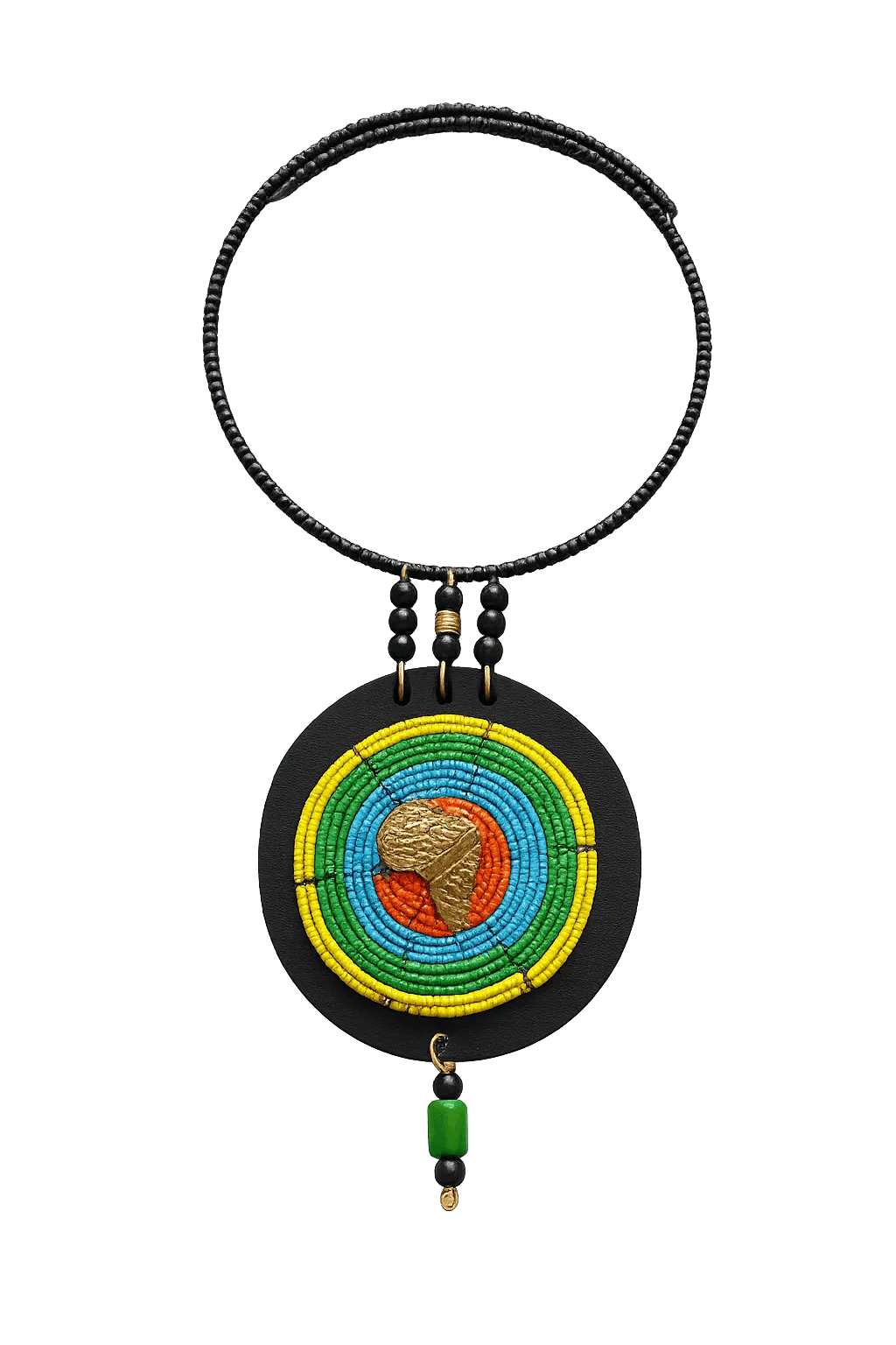 African Beaded Necklace – Heritage & Elegance - Main View