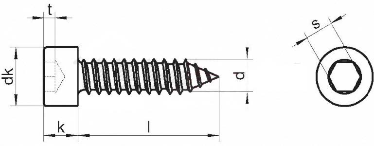 ART 9051 İmbus Sac Vidası - Resim 2