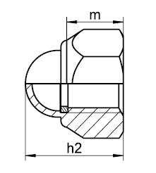DIN 986 Fiberli Kör Somun - Resim 2