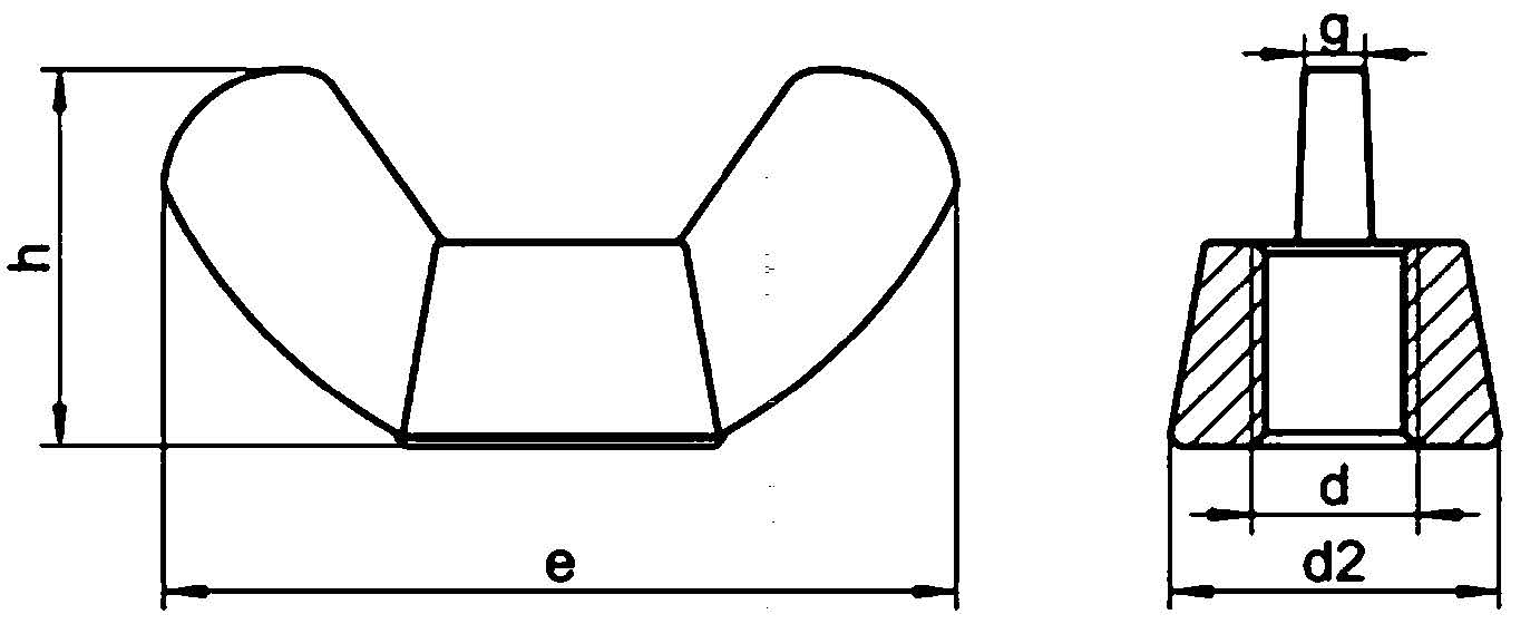 DIN 315 Kelebek Somun (Amerikan Tip) - Resim 2