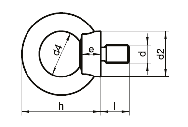 DIN 580 Aybolt Erkek - Resim 2