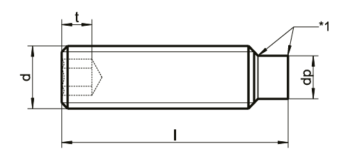 DIN 915 / ISO4028 Silindir (Memeli) Setskur - Resim 2