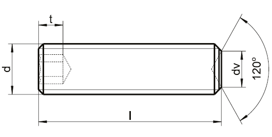 DIN 916 / ISO4029 Setskur - Resim 2