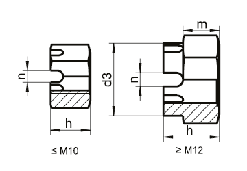 DIN 935 Taçlı Somun - Resim 2