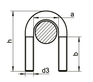 DIN 3570 U Bolt - Resim 2
