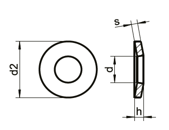DIN 6796 Çanak Pul - Resim 2