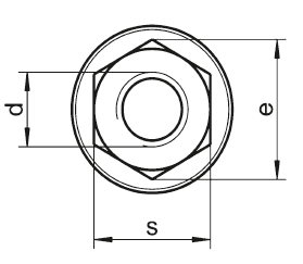 DIN 6923 Altı Köşeli Flanşlı Somun (Tırtıllı) - Resim 3