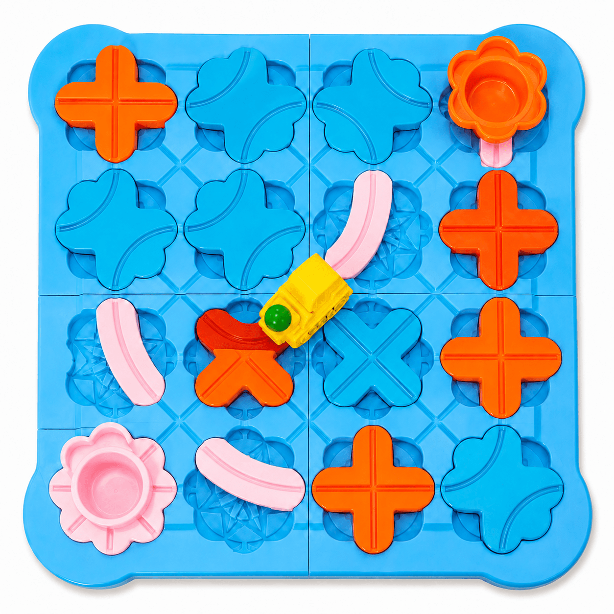 Kidroo Ramp Racing Puzzle Maze for Kids | 28-Piece STEM Brain Teaser Logic Board Game with Track & Cars | BIS Approved Educational Toy | Birthday & Return Gift for Boys & Girls 3-8 Years - Blue