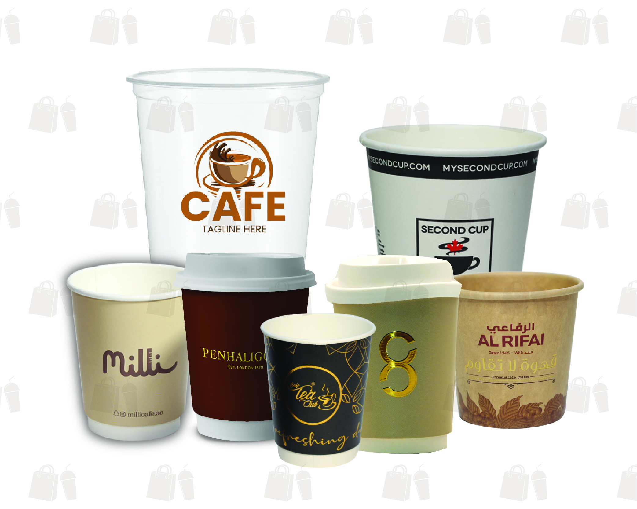 Cups, Lid & Cup Holder