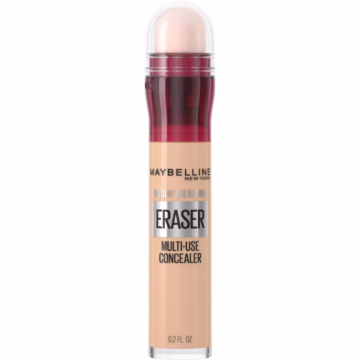 Corrector multiusos Maybelline Instant Age Rewind para ojeras, cobertura media a completa.