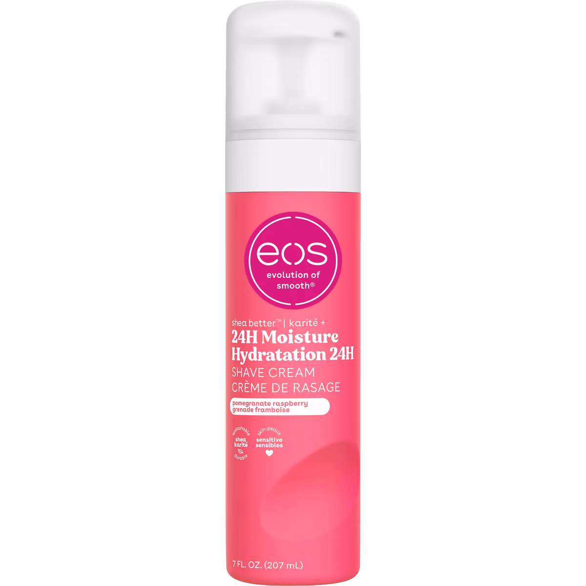 Crema de afeitar eos Shea Better - Granada y frambuesa