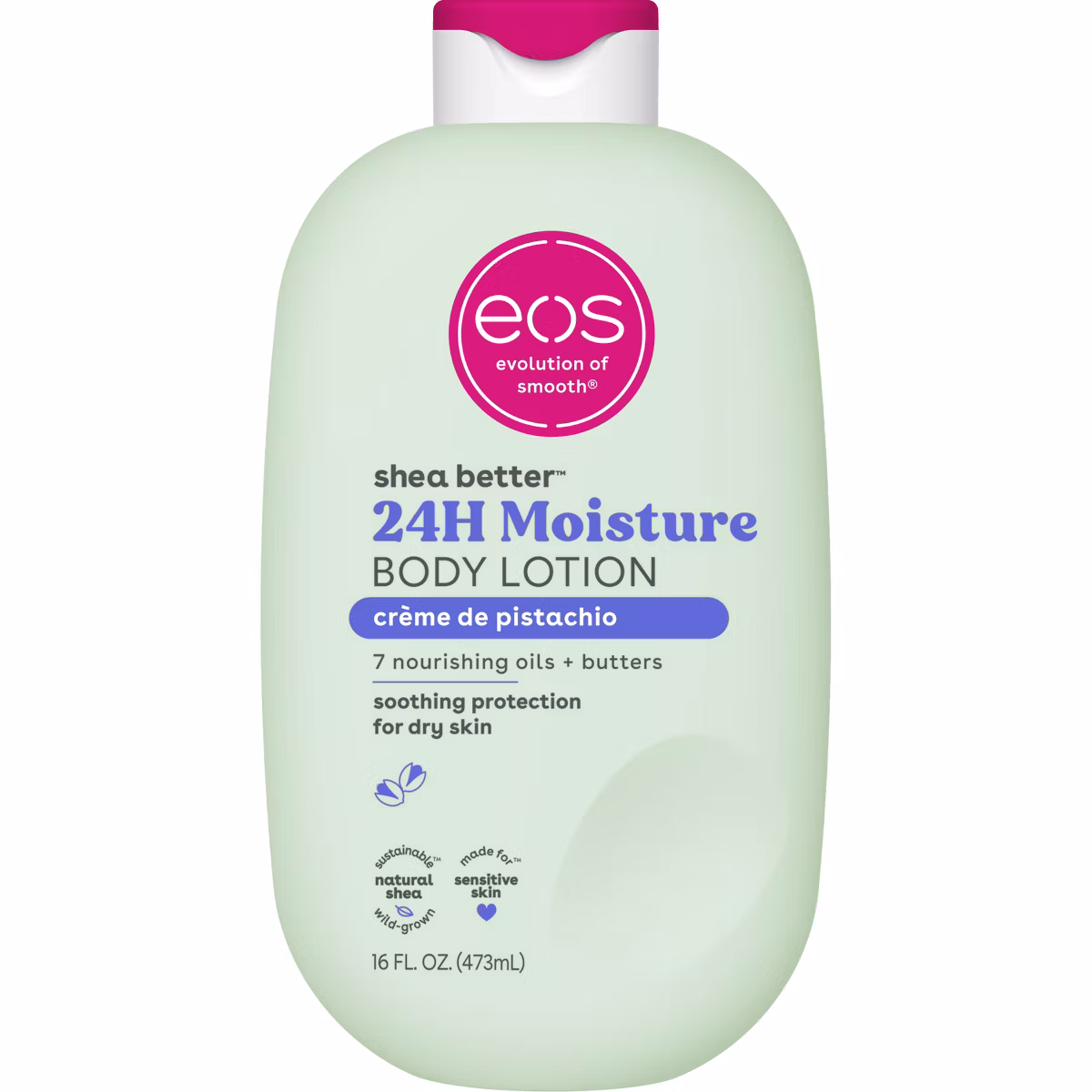 EOS Shea Better Loción Corporal Hidratante 24H - Crema de Pistacho 