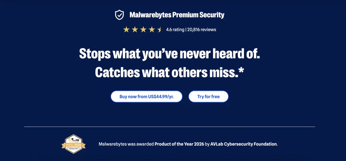 Malwarebytes Premium scan screen checking a Windows laptop for unwanted programs and adware