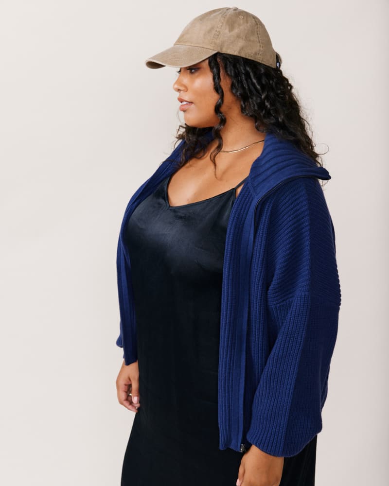 zip front sweater