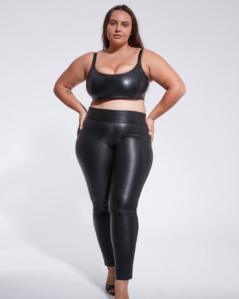 GIGI STRETCH LEATHER LEGGINGS