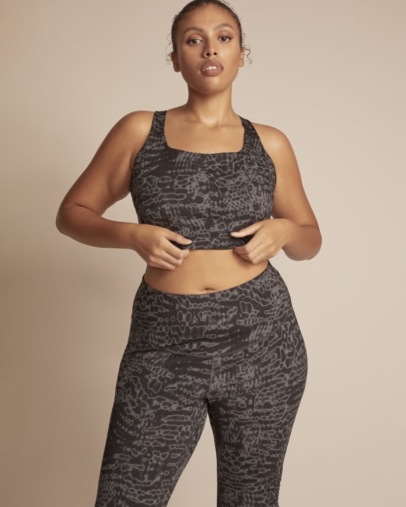 adidas Yoga Studio Light-Support Bra (Plus Size) - Grey