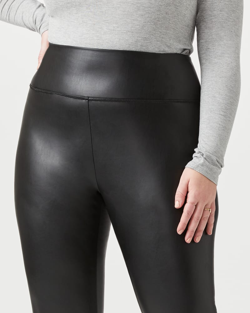 Poetic Justice Curvy Women's Black Diamond Perforated Vegan Leather Moto  Legging at  Women's Clothing store