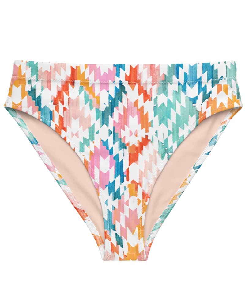 Rainbow One Shoulder Hipster Bikini Set by The Beach Company